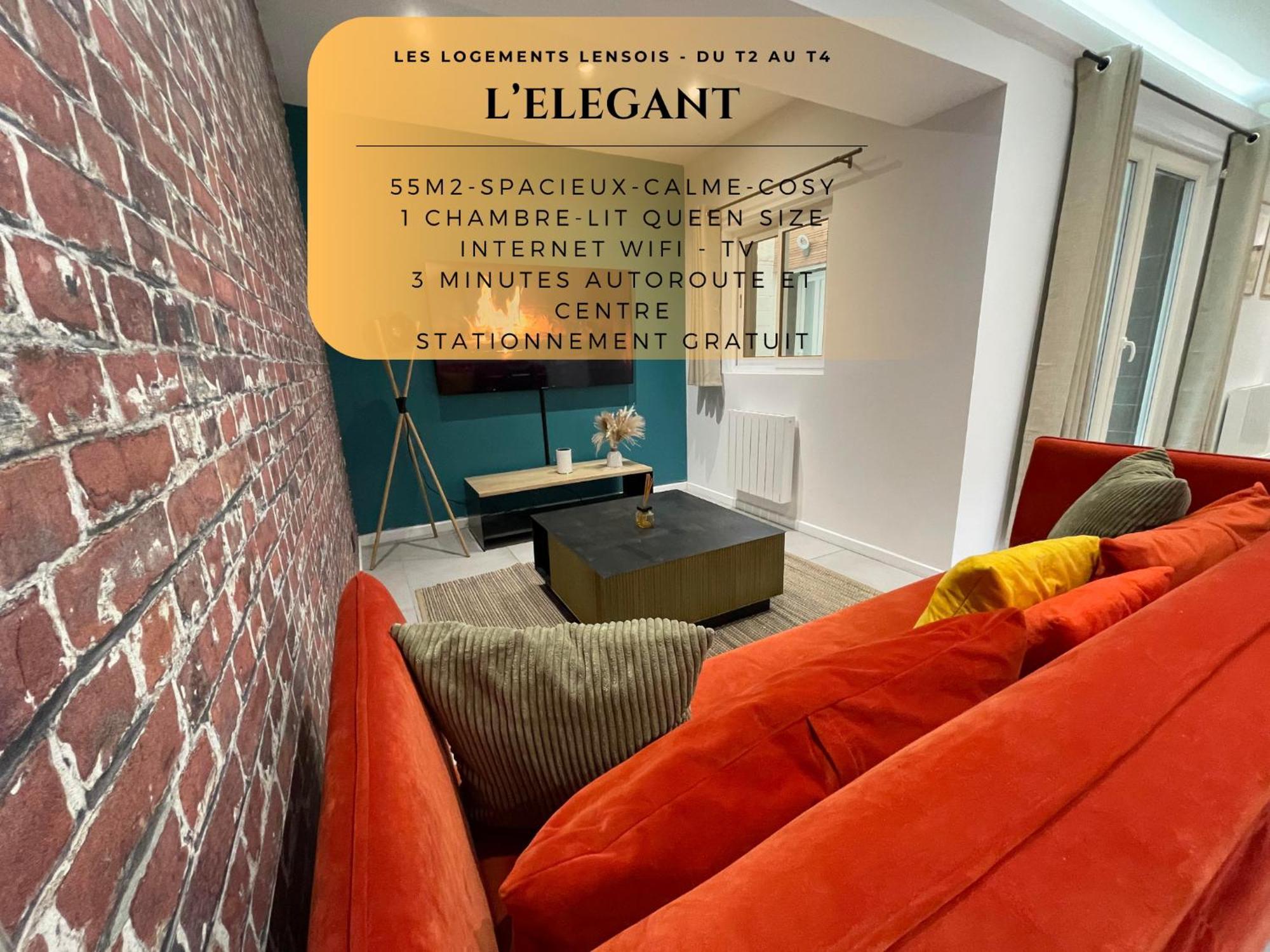L'Elegant T2 - Calme Et Spacieux Lens Dış mekan fotoğraf